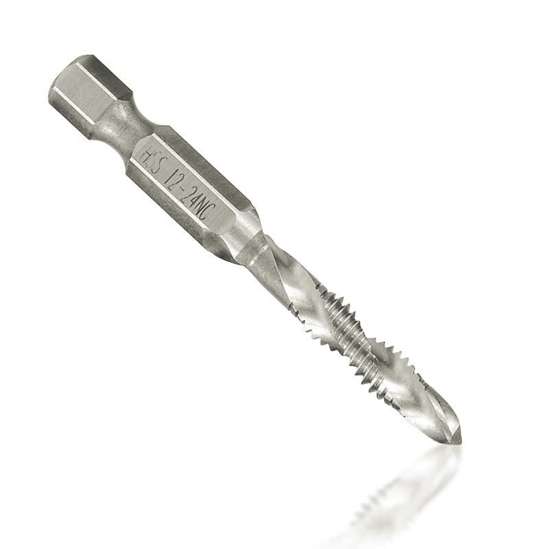 1/4 Hex Shank Composite Tap 6-32 8-32 10-24 10-32 12-24 1/4-20 Machine Plug Spiral Point Thread Drill Tools 1Pcs(10I24 NC)