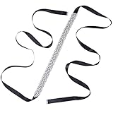 cinturon fiesta mujer CUALQUIER OCASIÓN: el cinturón Bling Sash se adapta a la mayoría de las mujeres y niñas por igual y es perfecto para todas las ocasiones como bodas, fiestas, bailes, veladas y cualquier otra ocasión formal e informal.
