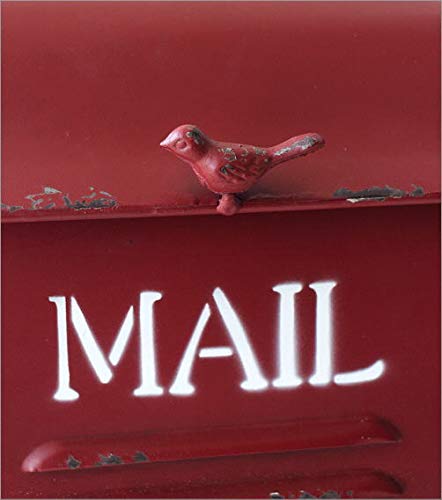 Amazon.co.jp: 郵便ポスト 壁掛け アンティーク 赤 シャビーなポスト