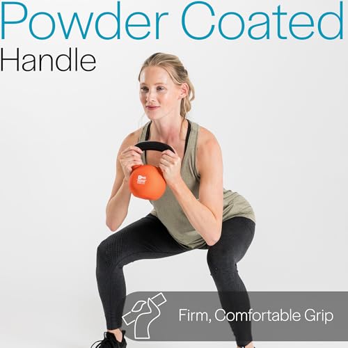 Core Balance Kettlebell Neoprene Coated Cast Iron Weight Lifting Strength Training Cardio Fitness Home Gym (1 x 4kg, 6kg, 8kg, 10kg, 12kg, 16kg or 20kg) - Image 4