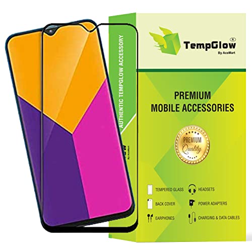 Image of Screen Protector for Samsung Galaxy M20 / M20S (Black) Tempered Glass Edge-to-Edge 6D Screen Guard With Installation Kit