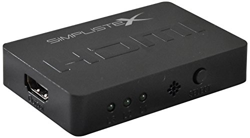 Simplistex® - 3X1 Hdmi Switcher/Selector W/Ir Remote Control - Supports 3D, 1080P #TOP2
