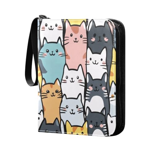 Raccoglitore per carte con 4 tasche 400 porta collezionabili album di per da calcio baseball