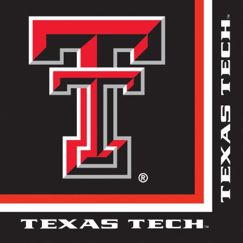 20-Count Paper Lunch Napkins, Texas Tech Red Raiders