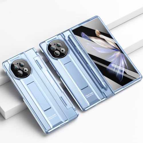 Coque VIVO X Fold 2 bleue avec protection écran et béquille