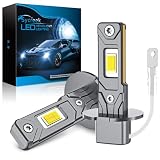 Sycreek Bombillas LED H3 26000LM 6000K - H3 LED Faros Coche 1:1 Plug & Play, Canbus Ready, IP68 Impermeables