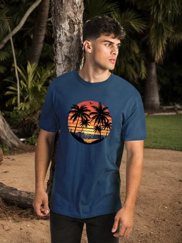 Beach Shirts for Men Beach T Shirt Tropical Vintage Summer Short Sleeve Tee Tops3