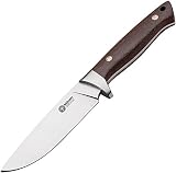 Boker 02BA351G Arbolito Hunter Wood Knife with 4 3/4 in. N695 Steel Blade, Brown