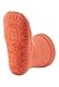 Sterntaler Fli Fli SUN Schnecke - Mädchen Fliesen Flitzer mit Motiv - dünne Stoppersocken Baby - hautsympathische Sommer Socken - Baby und Kinder Strümpfe mit Anti-Rutsch-Sohle, leuchtorange, Größe 28