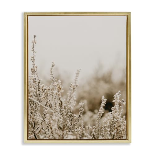 Tranquil Wildflower Meadow Blooms, 16 x 20 Inch Canvas in Floater Frame