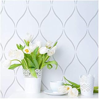 Serenity Allover Stencil - Large Stencils for Painting Walls – Try Stencils Instead