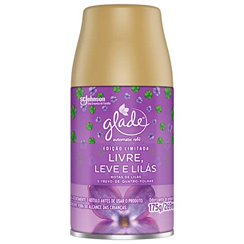 glade Desodorizador Automatic Refil Livre Leve e Lilas 269ml