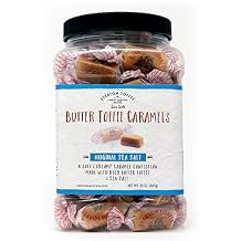 Everton Toffee Butter Toffee Caramels, Original Sea Salt Flavor 50 count 20 oz. Grab Jar. Gourmet artisan Creamy, soft and creamy caramel candy, small batch crafted toffee treats.