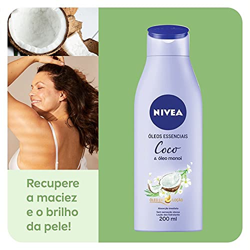 NIVEA Loção Hidratante Óleos Essenciais Coco & Óleo Monoi 200ml