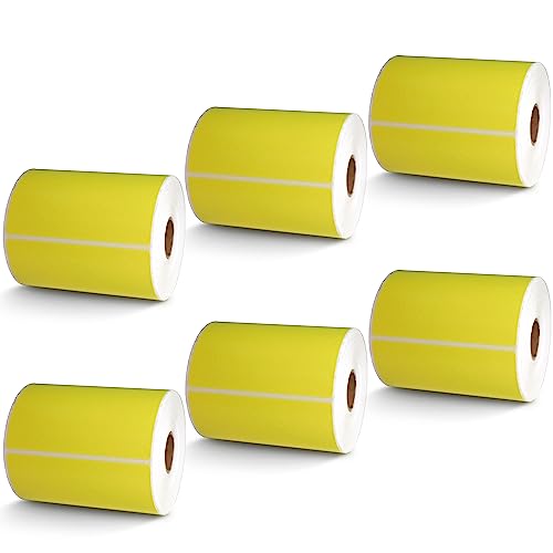 Étiquettes d'expédition Zebra et Rollo adhésives pour logistique jaune