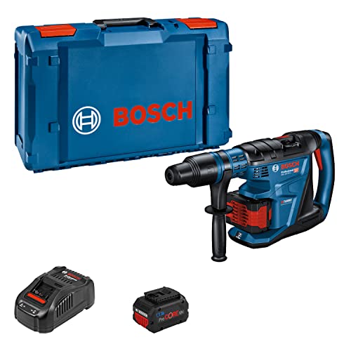 Bosch Professional BITURBO Akku-Bohrhammer GBH 18V-40 C (mit SDS max, 9,0 J Schlagenergie, 2 x Akku ProCORE 8.0Ah…