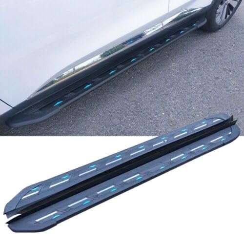 2Pcs Fixed Side Step Pedal Running Board Nerf Bar Compatible with Hyundai Santa Cruz 2022-2024(liangdian)