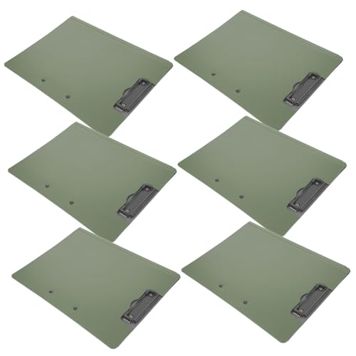 Presse-papiers pliable avec doubles clips pour bureau et école - Lot de 6