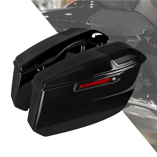 Alforjas rígidas para motocicleta compatibles con Harley CVO Road Glide FLTRXSE 2023-2025 y Street Glide FLHX 2024-2025 (Cierre tipo latch negro) miniatura 1