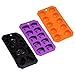 Produktbild Halloween Eiswürfelform Flexible Silikon Eiswürfelform Schädel Spinnen Kürbisse gruselig Gummifuß Jello Schokolade Seife Form mit Bonus Bella Boo Clip Set von 4
