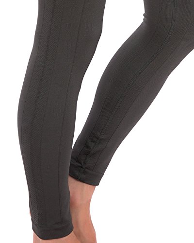 Homma Activewear Thick High Waist Tummy Compression Slimming Body Leggings Pant (X-Large, Charcoal) - Thumbnail 5