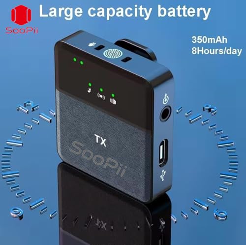 Image of SOOPII SX31 Dual Wireless Microphone | 3-in-1 Mic for Phone, DSLR, iPhone, Android, Laptop | Lavalier Mic with Noise Reduction for YouTube, Vlogging, Online Meetings, Live Streaming