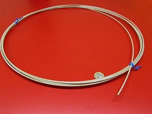 Natural PEEK Round Tubing .125" (1/8") OD x .080" ID x 25 Ft. Length 1 Coil