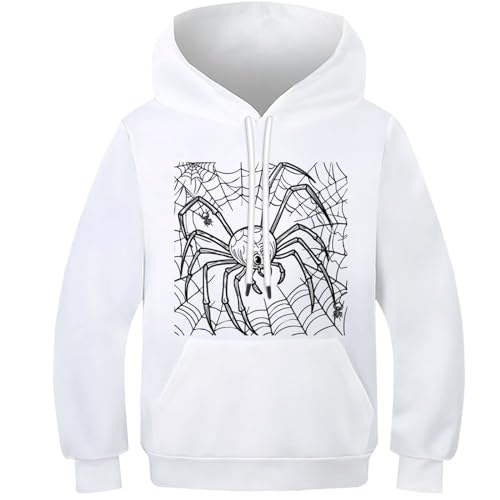 Sweat à capuche garçon motif faune et animaux sauvages pour enfant de 6 à 15 ans