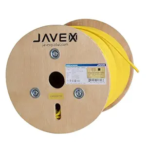 JAVEX 23AWG CAT6 Ethernet Cable UL Certified [500FT, Solid Pure Copper] 600MHz, ETL Listed, TAA Compliant, UTP Ethernet Bulk Cable, 500 Feet, Yellow