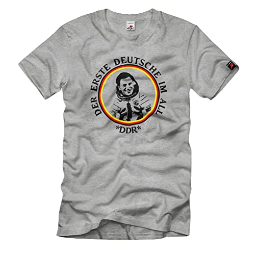 T-shirt Der Erste im All DDR NVA Generalmajor Raumvol Gris S