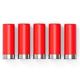 FIREGOWIN Pro 12GA Dummy Rounds – Training Snap Caps, Reusable Dry Fire Training Round with Rubber Primers -Red Type 5 Pack