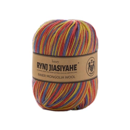Variegated Wool Yarn - Worsted Soft Multicolor for Crocheting & Knitting - 3.52oz/100g, 4-ply, Assorted Colors