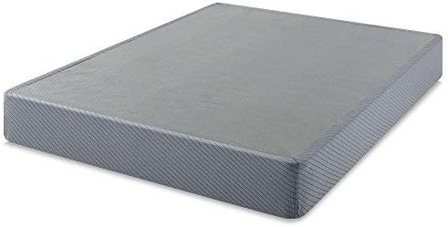 Mellow 9 Inch High Profile Box Spring, Heavy Duty Steel with Fabric-Cover, Easy Assembly, Grey, King