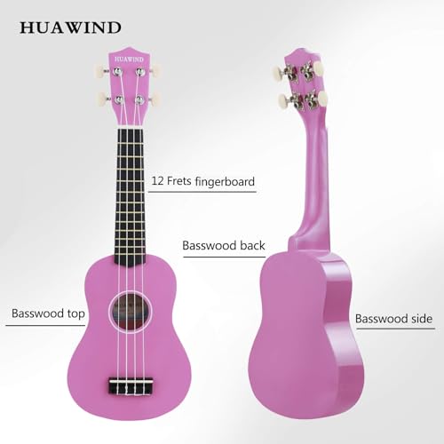 ukulele 21 inch soprano ukulele for beginners hawaii ukelele four string wood uke for starter violet