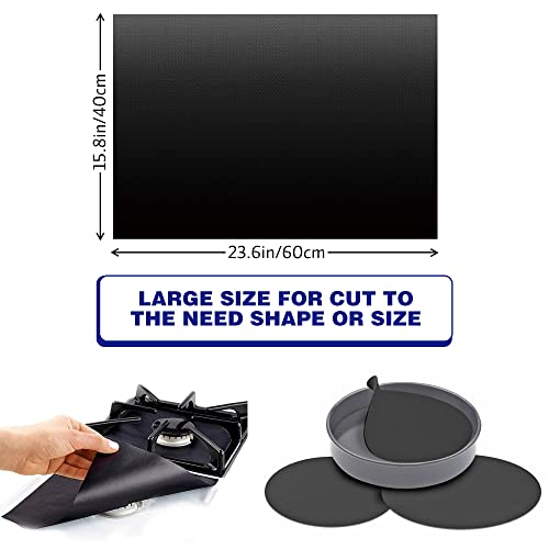 Oven Liners For Bottom Of Oven, Non-Stick Electric & Gas Oven Liners Mats, Air Fryer Reusable Liners, Heavy Duty Sheet Pan, Roast Tray, Baking Dish, Bbq Grill, Basket Liners, 23.62 * 15.75 In(1 Pack) #TOP1