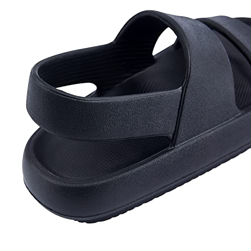 Ausland Women's Black Sandals 8.5Us, Soft Footbed Sandal 90121 Black 39Eu #TOP4