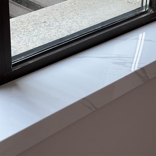 Placa de mármol blanco de 100x25 cm con perfil Ele H de alta gama 2