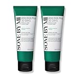 SOME BY MI AHA BHA PHA 30 Days Miracle Acne Clear Foam – Pack of 2 – Korean Acne Face Wash for Smooth & Clear Skin – Salicylic Acid Cleanser for Exfoliation & Sebum Control – Korean Skin Care