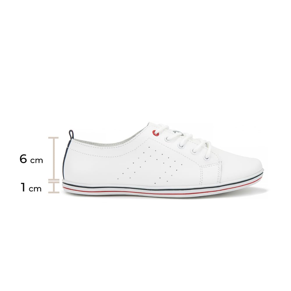 FILIPPO Sneaker Damen Leder - Schuhe Damen Sneaker Leder | Halbschuhe, leicht, bequem, Echtleder, für den Alltag
