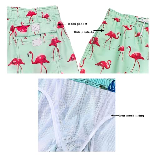 Men's Swim Trunks Quick Dry with Mesh Lining and Pockets4