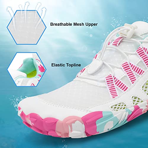 Image of XIHALOOK Athletic Hiking Water Shoes Womens Mens Quick Dry Barefoot for Beach Walking Kayaking Surfing Training