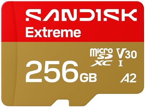 SANDISK 256GB Extreme microSD UHS-I Card - Up to 245MB/s Rea...