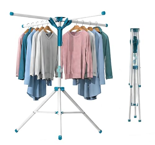 Listado de secadora ropa plegable favoritos de las personas. 44 JIUFEI Tendedero Plegable para Ropa, Tendedero de Ropa Plegable de Acero Inoxidable, Tendedero Portátil Altura Ajustable para Planchar Ropa, Ahorra Espacio,Tendederos Extensible...