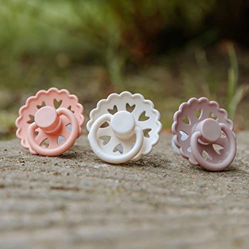 Frigg Fairytale Confezione Da 2 Ciucci | Ciuccio In Silicone | Senza Bpa | Prodotto In Danimarca | Tettarella Simmetrica A Ciliegia | (Twilight Mauve/Primrose, Taglia 1 (0-6 Mesi)) - 5