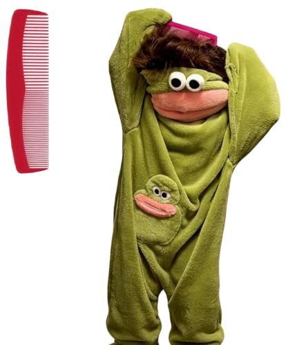 Animal Costume Monster Onesie Big Mouth Halloween Cosplay，Green：Medium