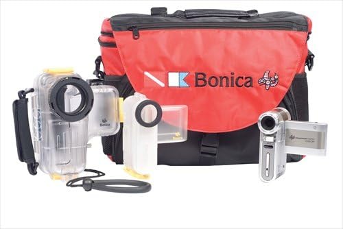 Bonica Snapper Dive 1080P HDDV Camera with Silicone Skin, and Underwater Housing (Rated up to 180') with Soft Travel Bag