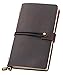 Refillable Handmade Travelers Notebook, Medium Vintage Leather Journal Diary 6.7" X 4", Art Sketchbook, Gift for Men & Women, Perfect to Write in - Coffee