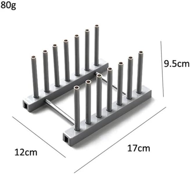 dishrack Kitchen Organizer Accessories Pot Lid Holder Storage Dish Drainer Spoon Holder Kitchen Pan Cover Drying Rack Plates Shelf (Color : Grey) (Gray)
