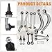 Raodelupe 8K0407505A 14PCS Front Control Arm Balljoint Suspension Kit Compatible with Audi Q5 A4 A5 A6 A7 S4 S5 S6 2008-2018 RS5 RS7 SQ5 2013-2018 For Porsche Macan 2015-2023 4G0407694B 8K0407506A