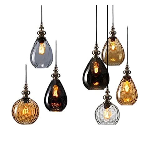 Lampe de salon rétro en verre nordique pour illuminer vos dîners conviviaux